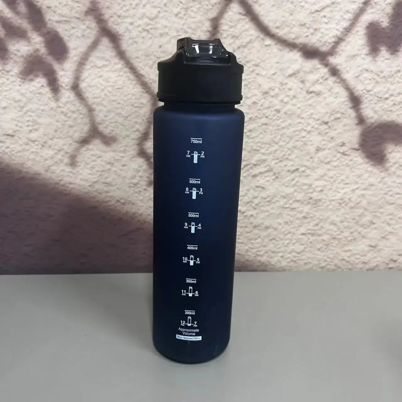 750ml Sports Water Bottle with Straw & Carrying Cord