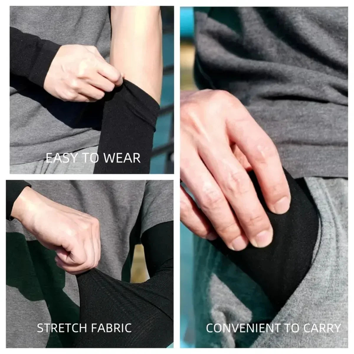 Cooling Arm Sleeves - UV Protection Compression Sleeves for Sports (6 Pairs)
