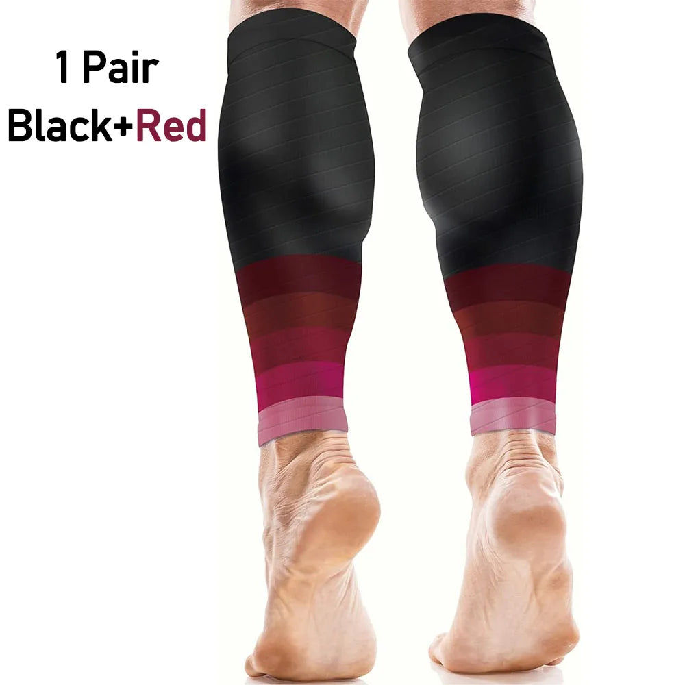 Calf Compression Sleeves - 20-30mmHg Footless Support for Running & Sports