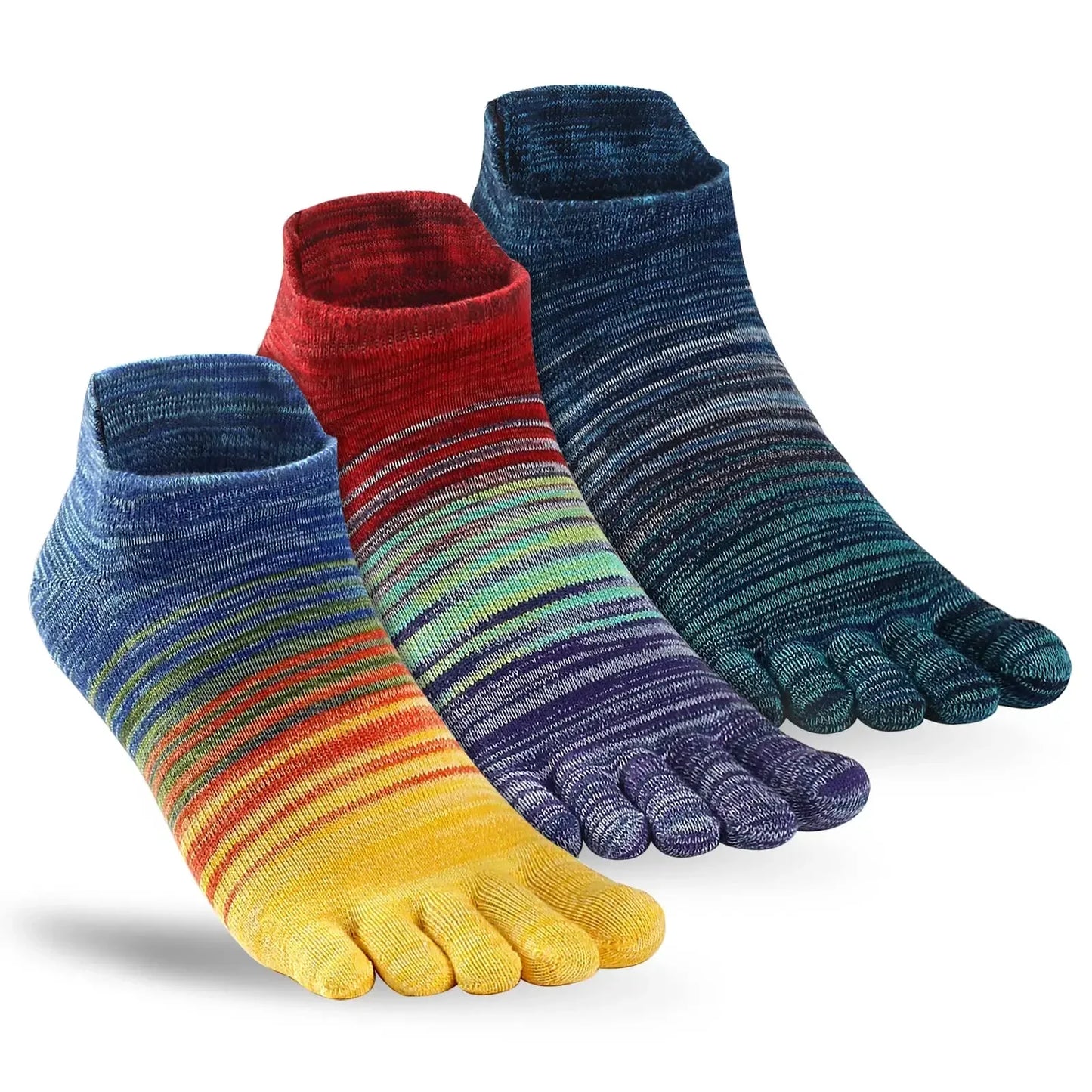 Toe Socks for Women/Men  – Five Finger Running Socks (3 Pairs)