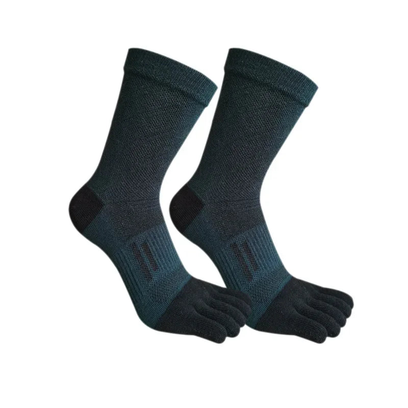 Men's Compression Five Finger Toe Socks – Cotton Running Socks