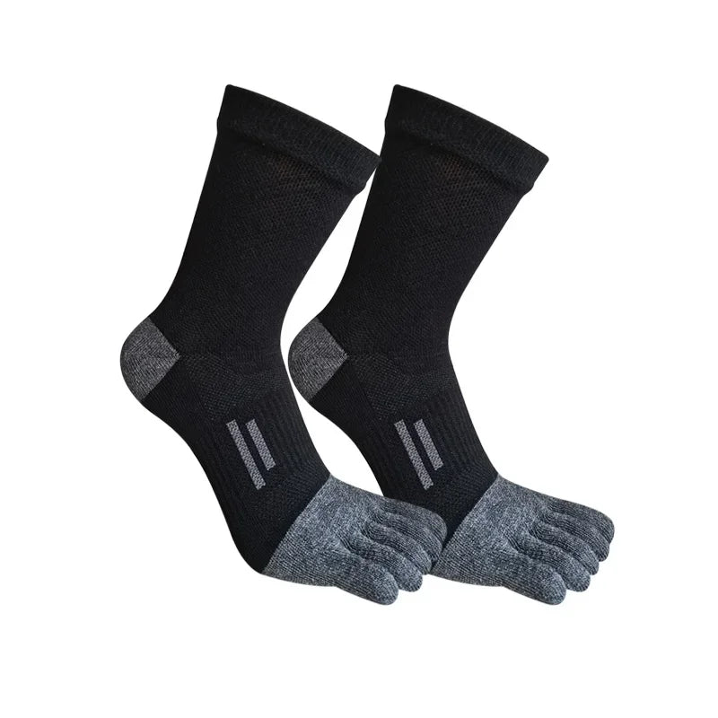Men's Compression Five Finger Toe Socks – Cotton Running Socks