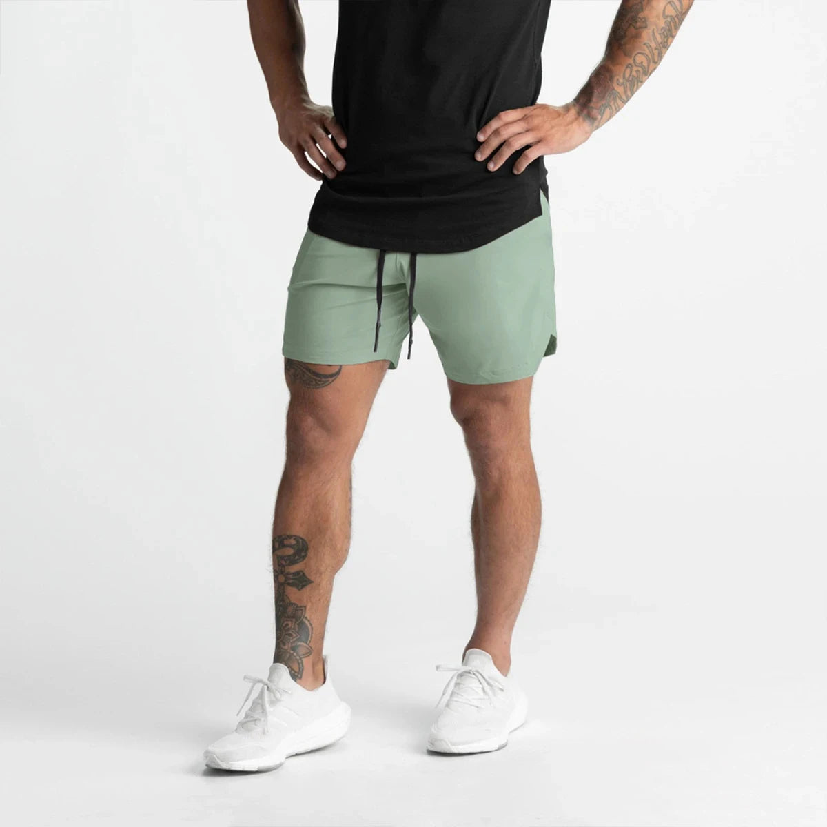 Men's Quick-Dry Running Shorts - Lightweight Woven Sports Shorts